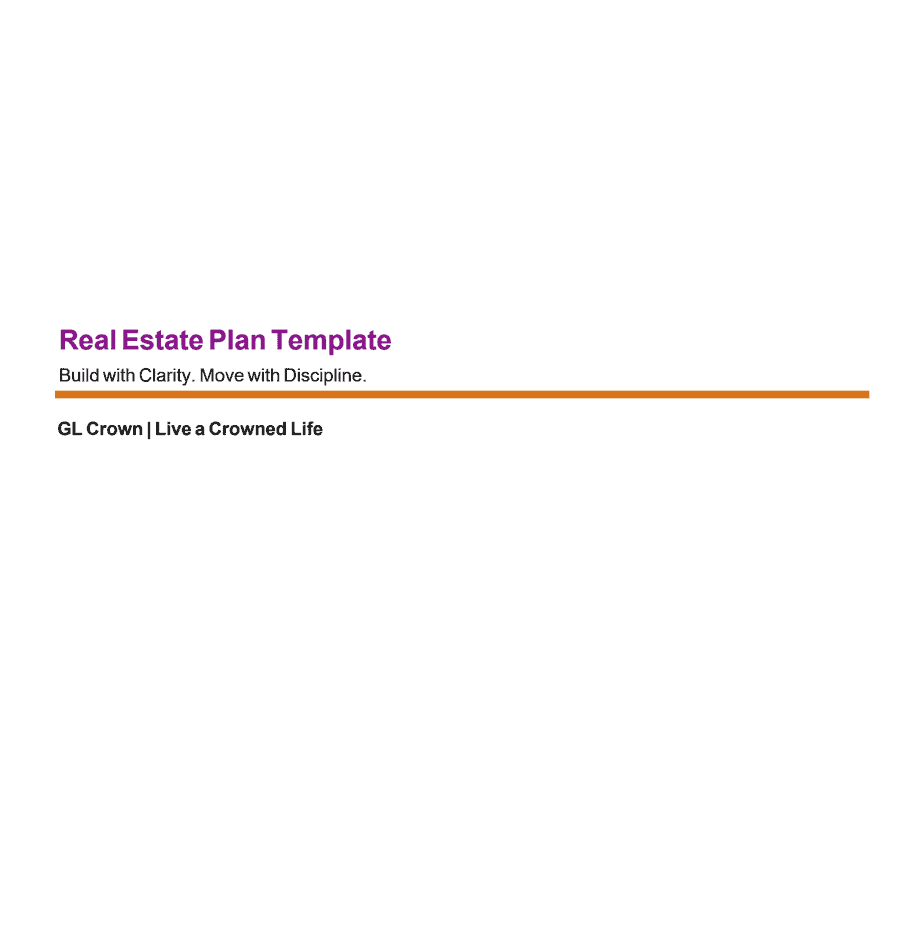 Cover_GL Crown Real Estate Plan Premium Template